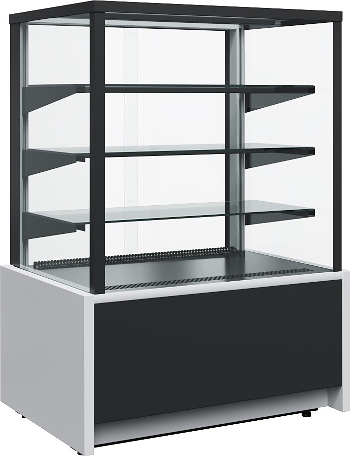 Витрина кондитерская Carboma KC70 VM 1,3-1 (ВХСв-1,3д Cube Техно) 9006-9005