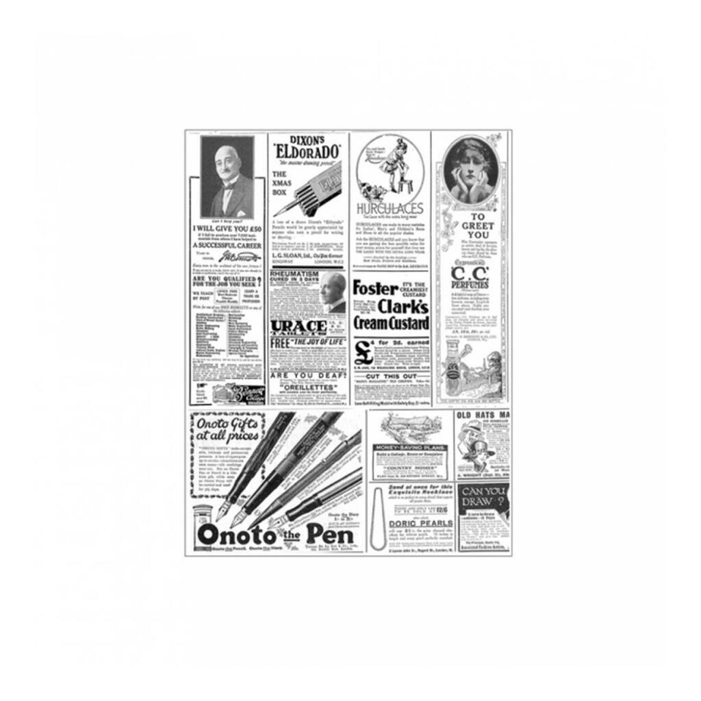 Упаковочная бумага "Газета", 28х34 см, жиростойкий пергамент, 1000 шт/уп Garcia De Pou | 169.12