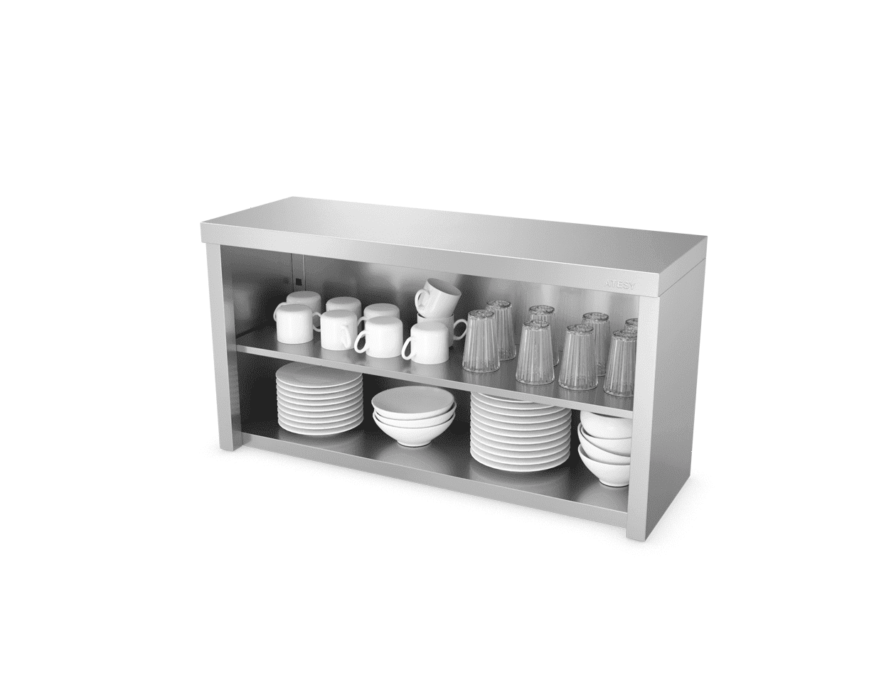 Полка кухонная полуоткрытая Atesy ППК-С-1300.420.640-02 (ППК-1300)