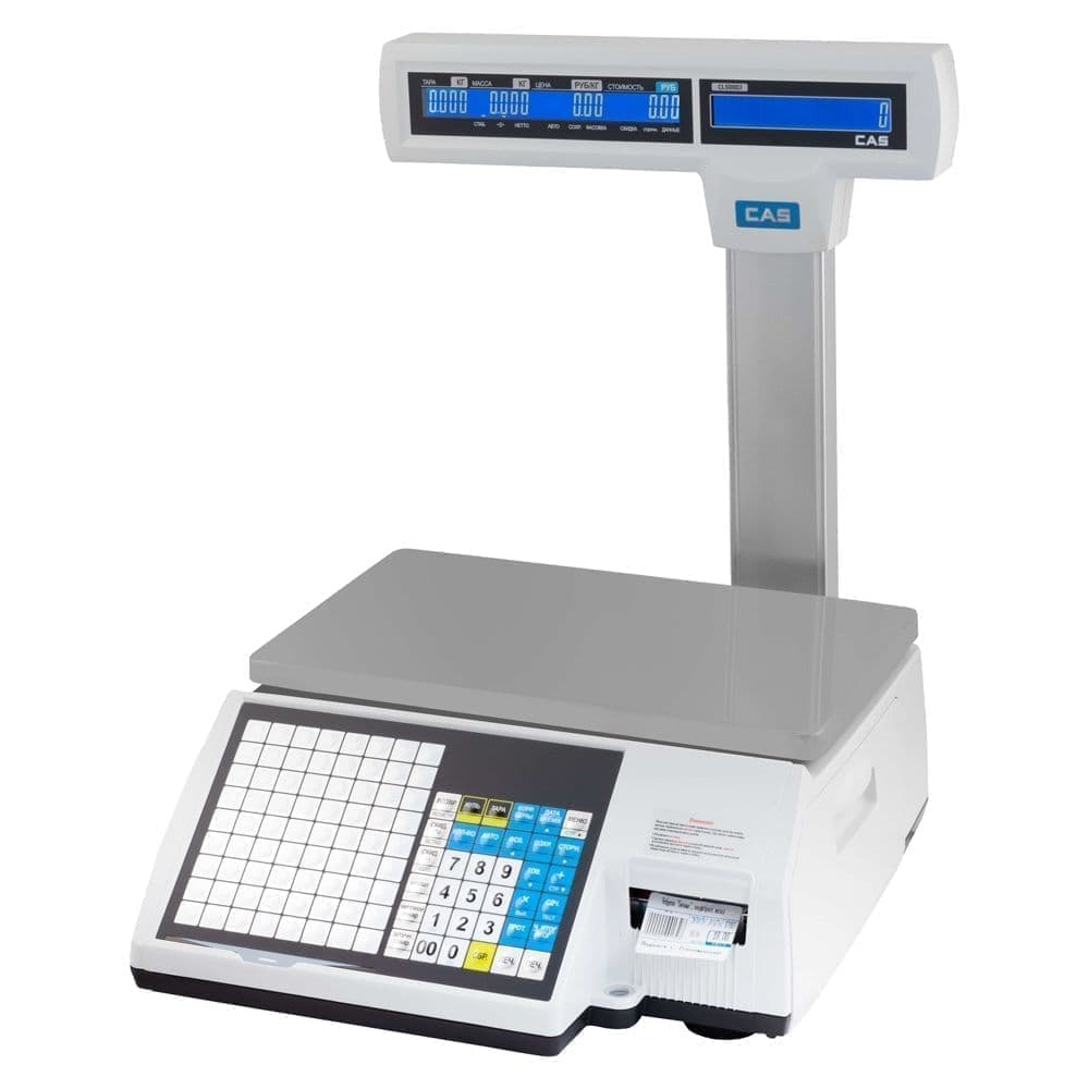 Весы торговые с печатью этикеток CAS CL5000J-06IP TCP/IP