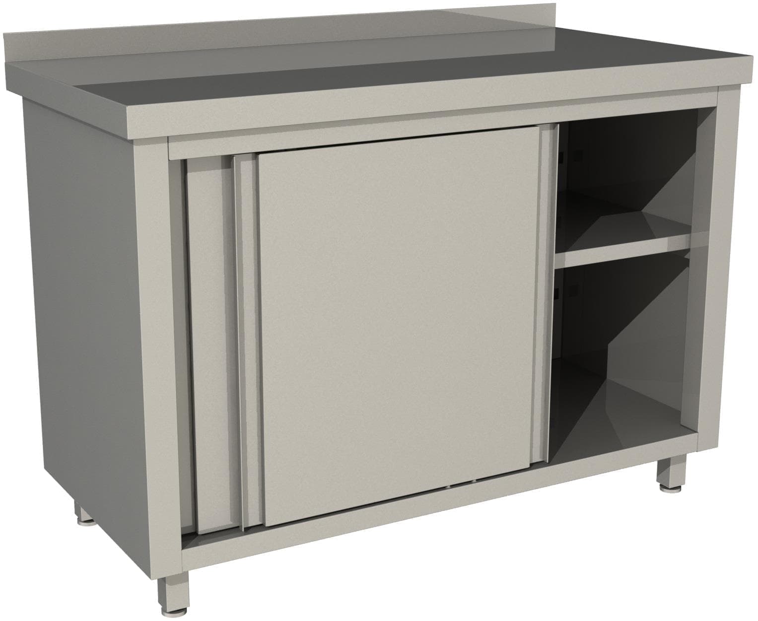 Стол производственный закрытый купе с бортом Restoinox СПЗК-10/6-Б