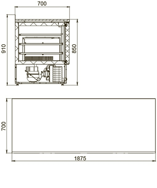 Стол морозильный Polair TBi4GN_G