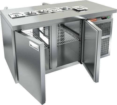 Стол холодильный (саладетта) Hicold SL2T‑11/GN (1/6)