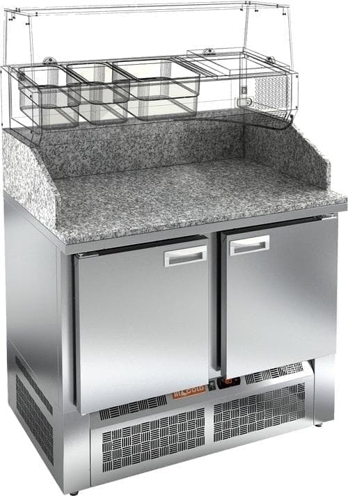 Стол холодильный (для пиццы) Hicold PZE3‑11/GN (без витрины)