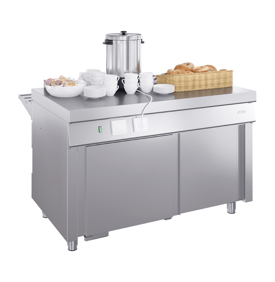 Прилавок горячих напитков Atesy Ривьера ПГН-1120-02 без полок