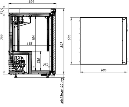 Шкаф холодильный (минибар) Polair DM102‑Bravo