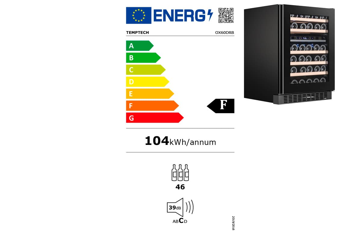 Шкаф винный Temptech OX60DRB