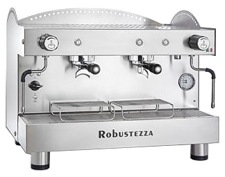 Кофемашина рожковая Robustezza BZB2MMIXIL 220/380 высокие группы, экономайзер, подсветка, сталь