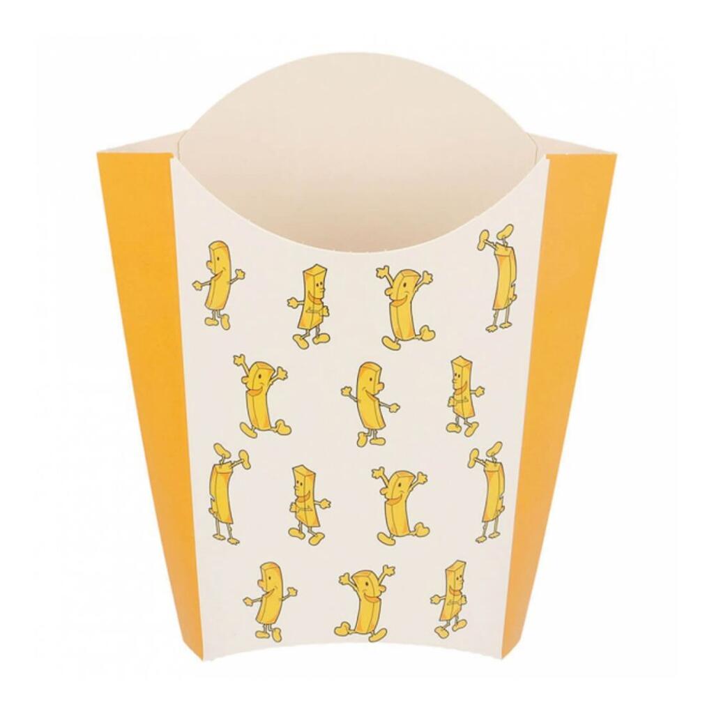 Контейнер для фри/снеков CHIPS верт. 165г, 13,5х8,5х16см, 200шт, бумага Garcia De Pou | 230.15