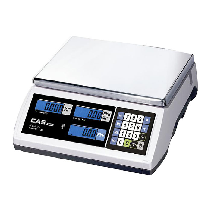 Весы торговые Cas ER JR-30CB LT белые