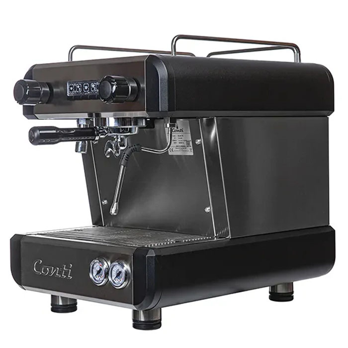 Кофемашина рожковая CONTI CC100 Standart 1Gr высокая группа, черная