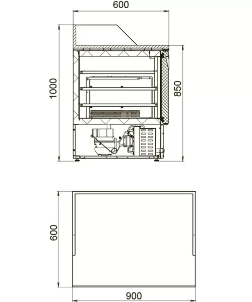 Стол холодильный (для пиццы) Polair TMi2pizza_G