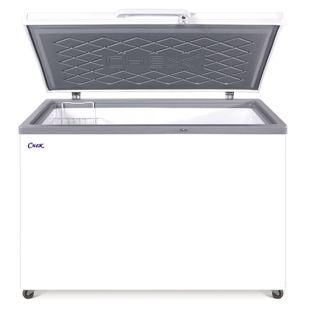 Ларь морозильный Снеж МЛК-350 нержавеющая крышка, серый