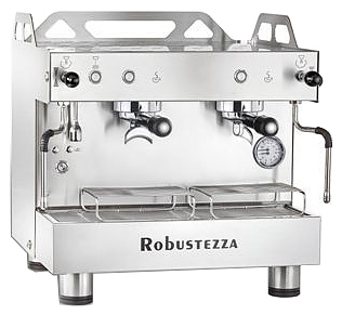 Кофемашина рожковая Robustezza BZO2MMIXIL Compact 220/380 высокие группы, экономайзер, подсв, сталь