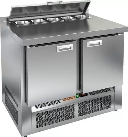 Стол холодильный (саладетта) Hicold SLE2_11SN с крышкой