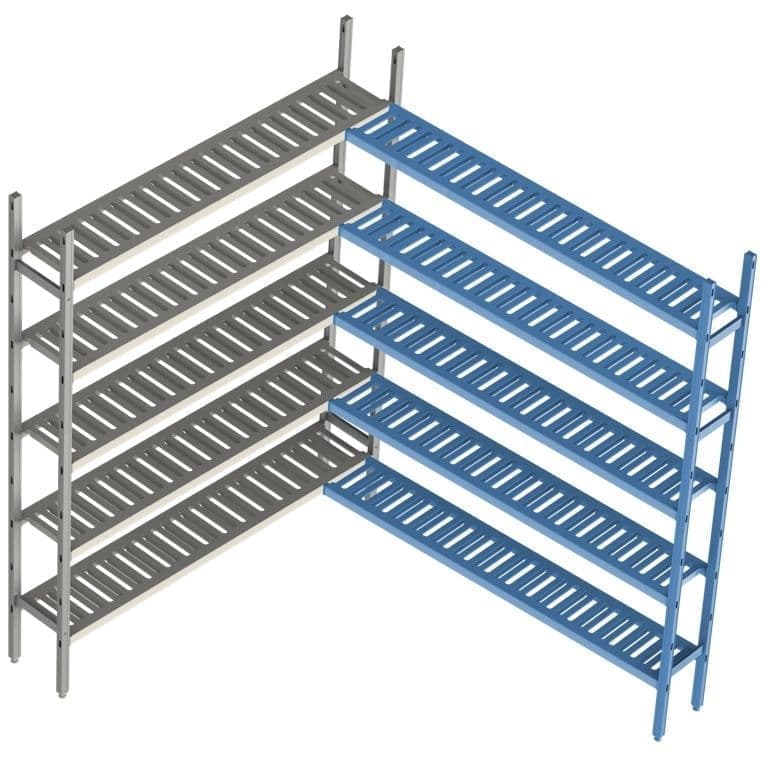 Стеллаж модульный Polair Load.Me Poly 21AL.5PP40.7C, доп. угловой