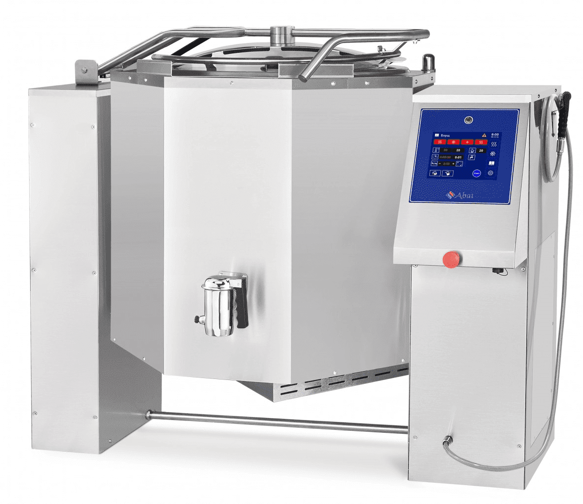 Котел пищеварочный Abat КПЭМ-250-ОМП со сливным краном (11000019721)
