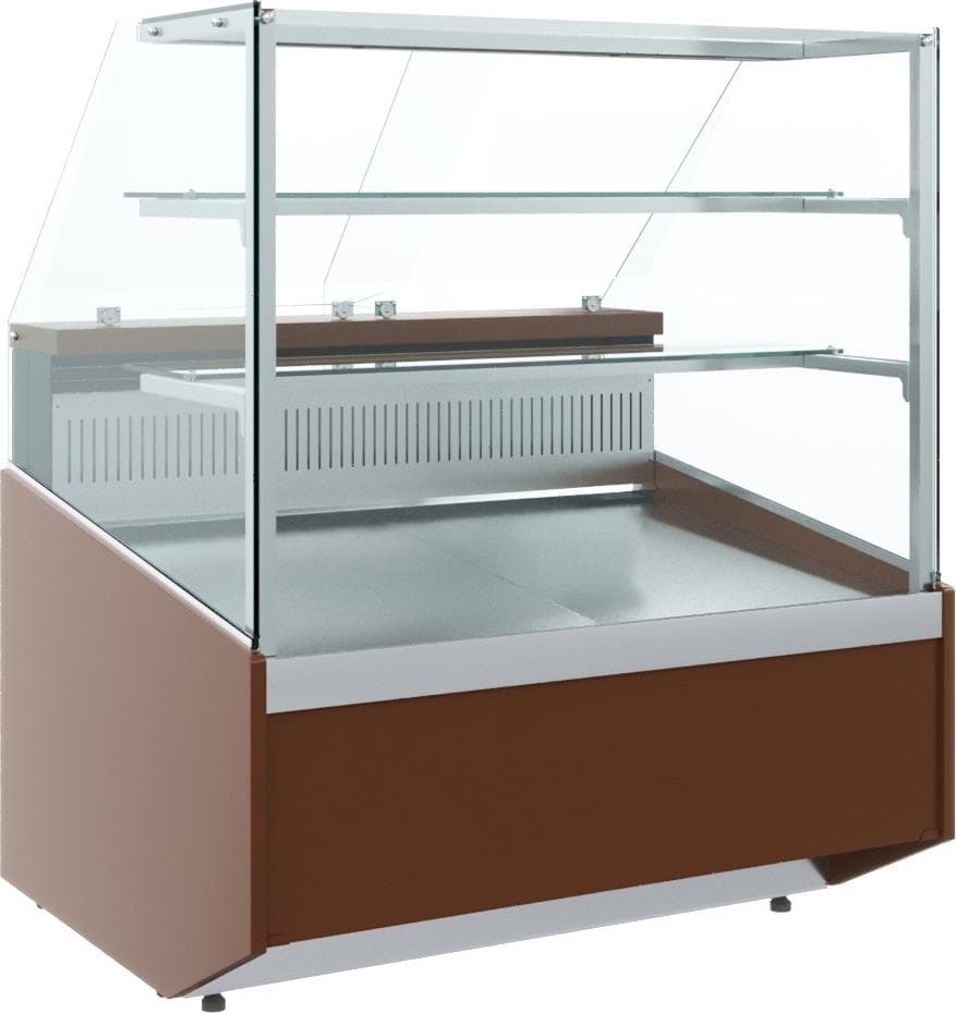 Витрина кондитерская Carboma KC95 VM 1,5-1 Тёмный дуб 1008 (динамика)