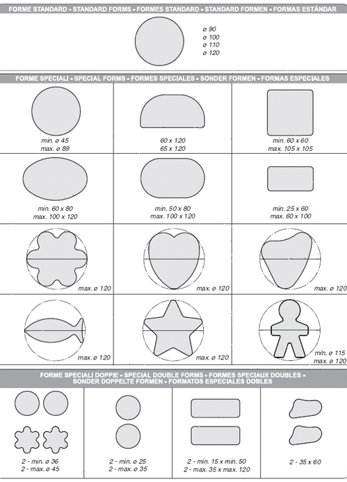 Барабан формующий La Minerva d 80 мм, круг