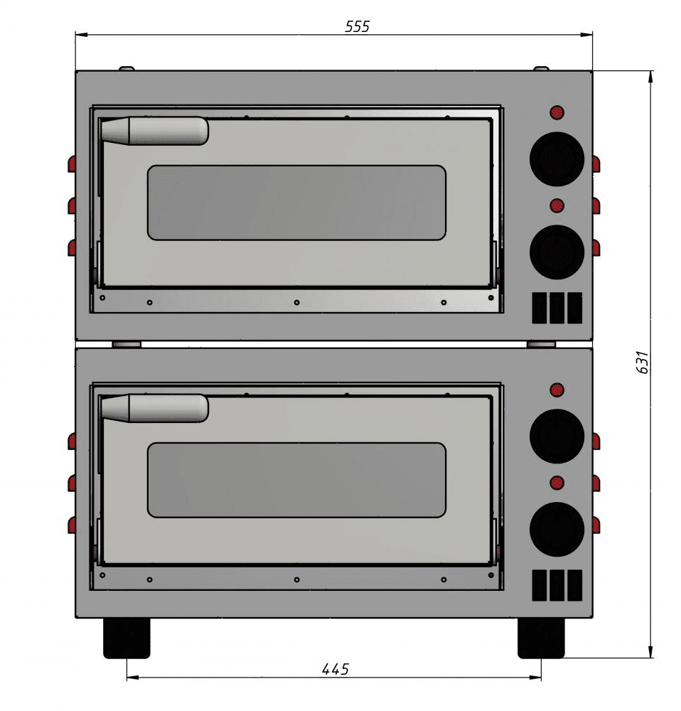 Печь для пиццы Grill Master ППЭ/2-XS (70010)