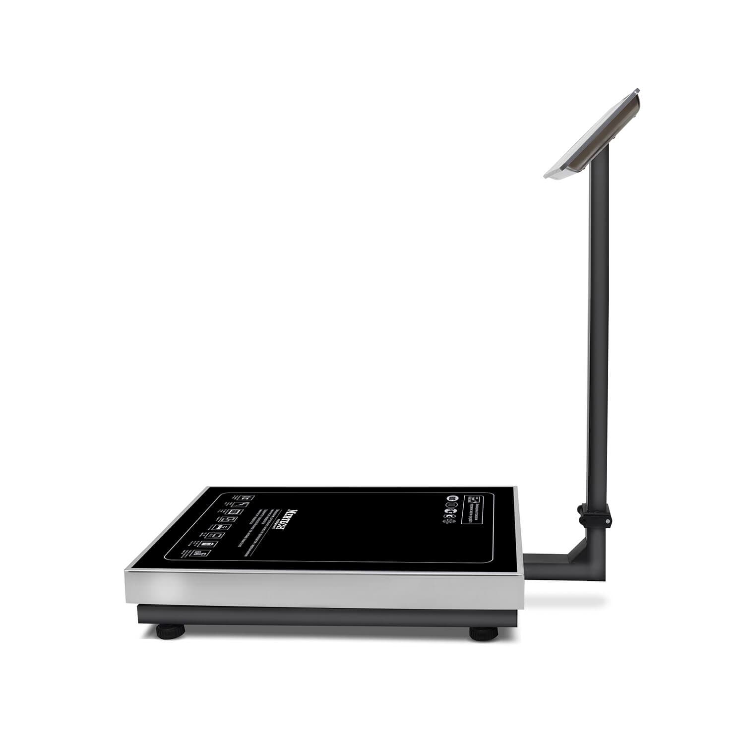 Весы торговые напольные M-ER 333 ACLP-600.200 "TRADER" расчет стоимости LED