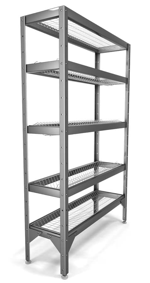 Стеллаж для сушки тарелок и стаканов Hessen СТР-1,6*12/3+2 (оц)