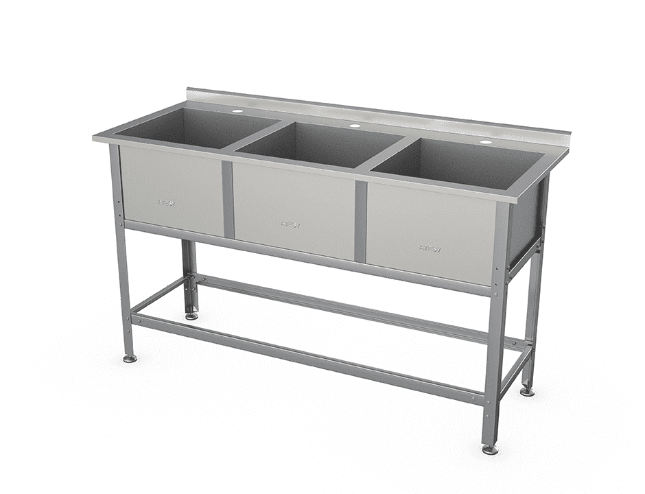 Ванна моечная Atesy ВСМ-Б-3.600-1-02 (ВМ-3/600 с бортом)