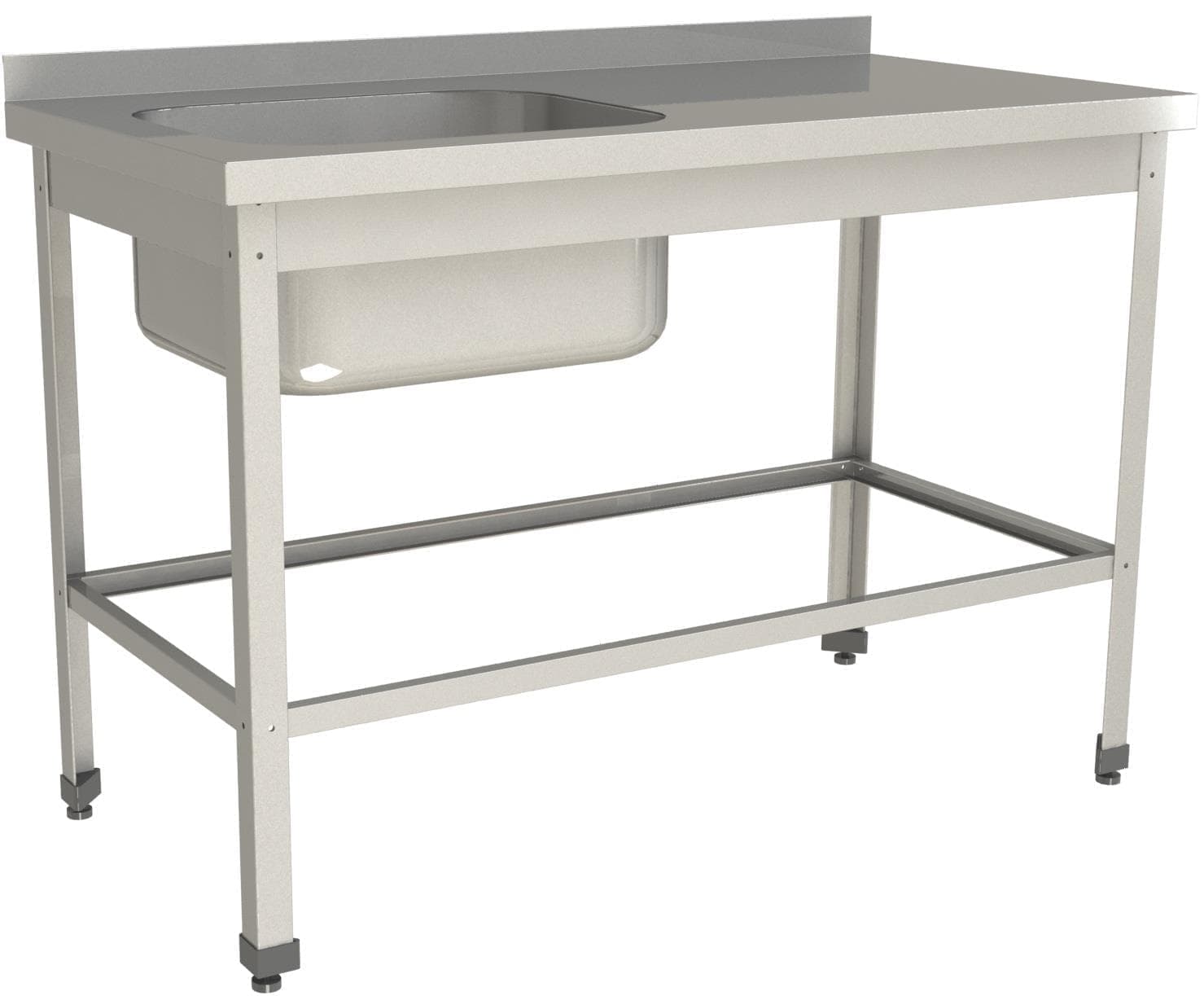 Стол с моечной ванной Restoinox ВМЦР/1-11/6-БЛО-ЭЦ