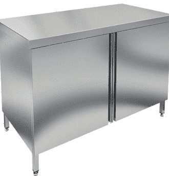 Стол-тумба с распашными дверями Hessen СТРП 15/6 (нерж)