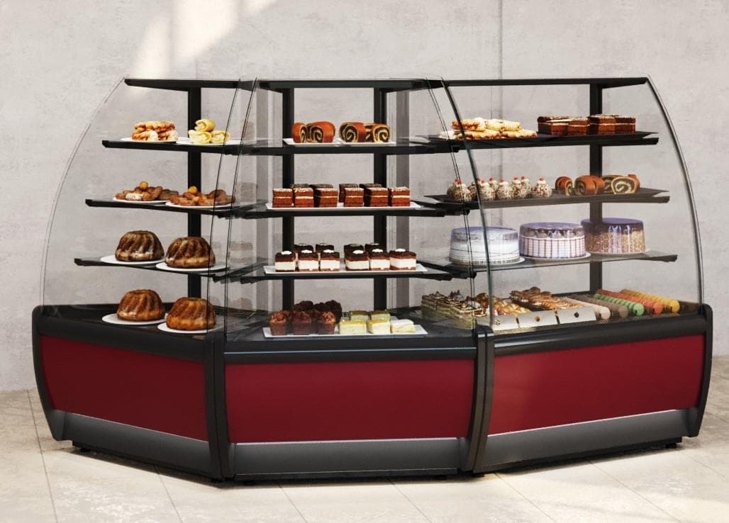 Витрина кондитерская Carboma K70 VM-3 (ВХСв-У1д) 0102-0109