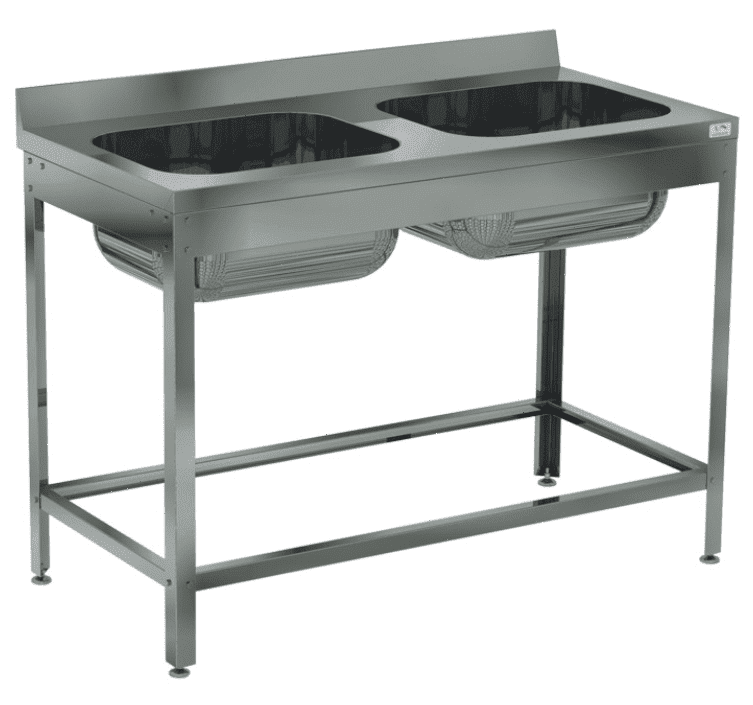 Ванна моечная двухсекционная Кобор ВМЦ/2-120/70 оцинк