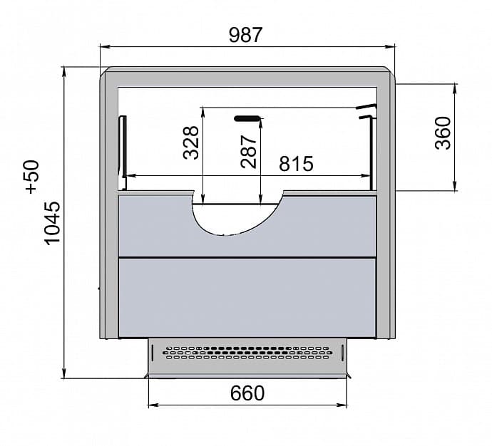 Бонета низкотемпературная Polair Carino 1250-098 LG/М Plug-in 3 класс (..-22/-18°С)
