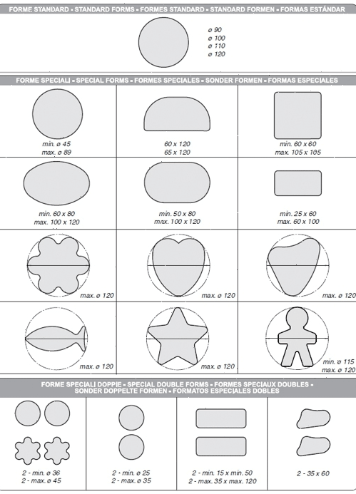 Барабан формующий La Minerva d 54 мм, круг