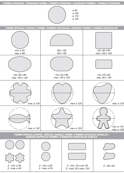 Барабан формующий La Minerva d 120 мм, круг