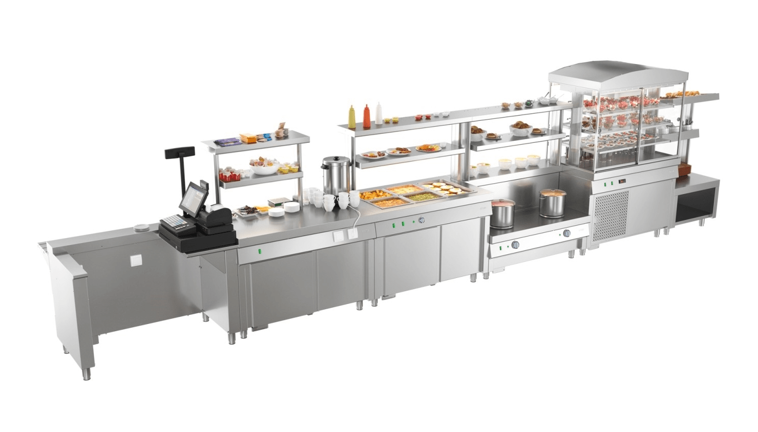 Прилавок горячих напитков Atesy Ривьера ПГН-1200-02 без полок