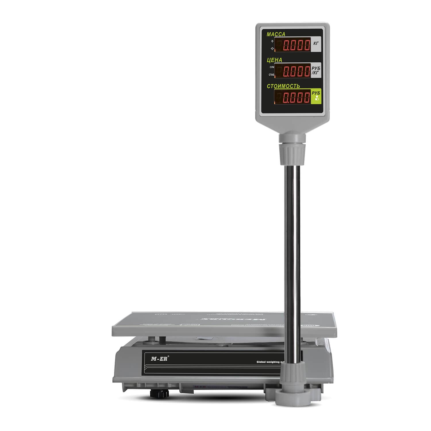 Весы торговые настольные M-ER 326 ACP-32.5 "Slim" LED Белые
