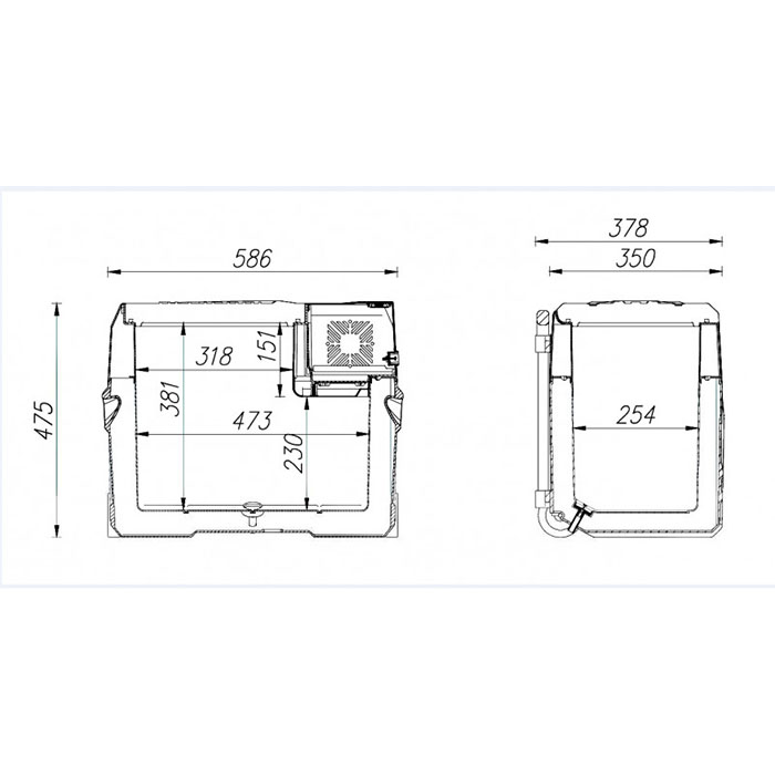 Холодильник автомобильный Alpicool CX40 (12/24)