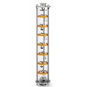 Тарельчатая колонна Ф75, 7 тарелок, 1,5"