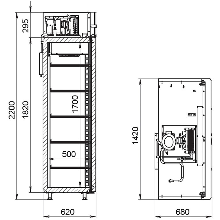 Фармацевтический холодильник Аркто ШХФ-1000-НГП