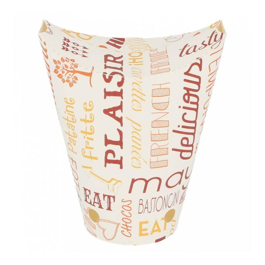 Контейнер картонный вертикальный для фри, снеков "PAROLE" 360 мл, d12,5х6 Garcia De Pou | 229.61