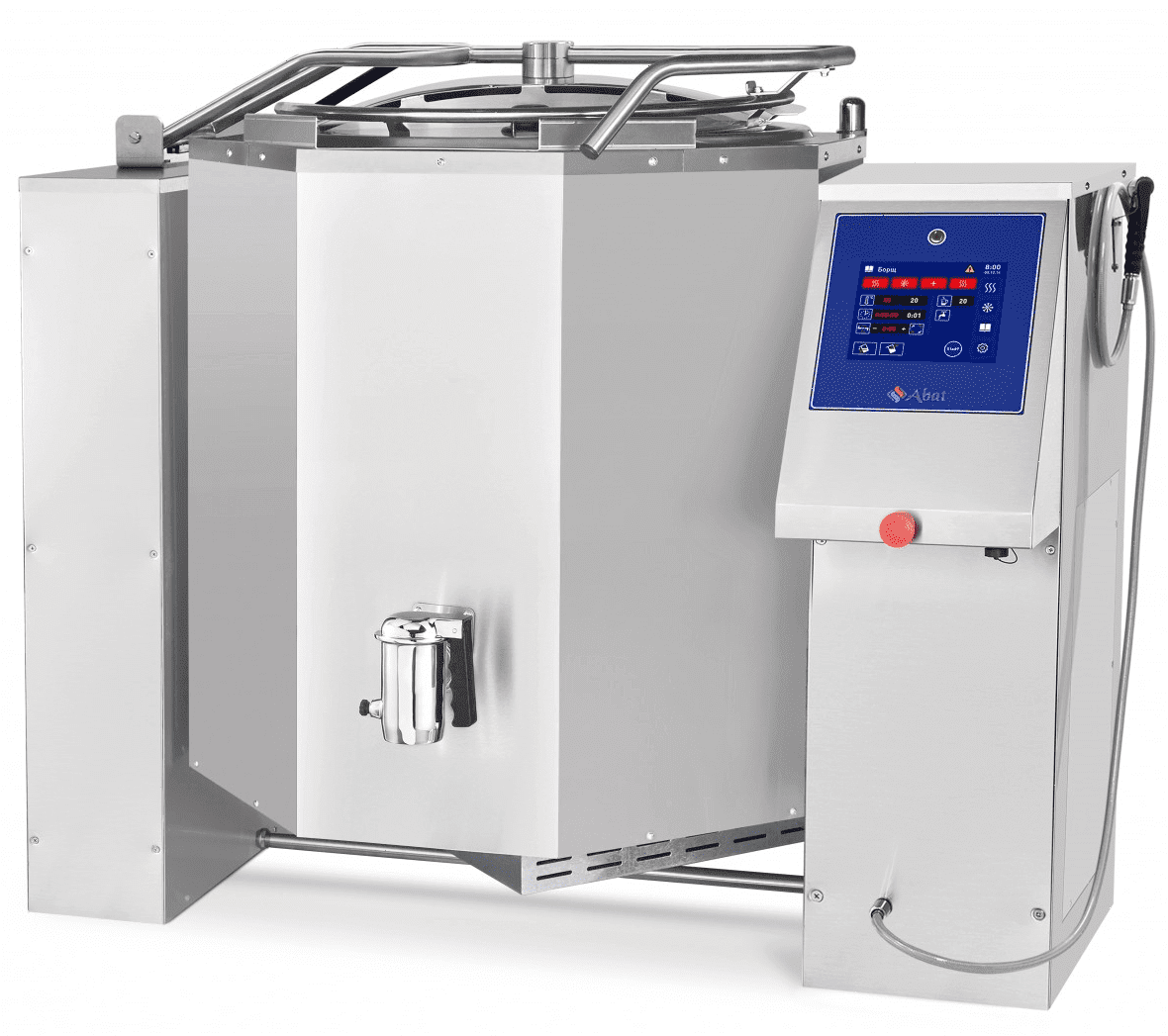 Котел пищеварочный Abat КПЭМ-350-ОМП со сливным краном (11000019854)