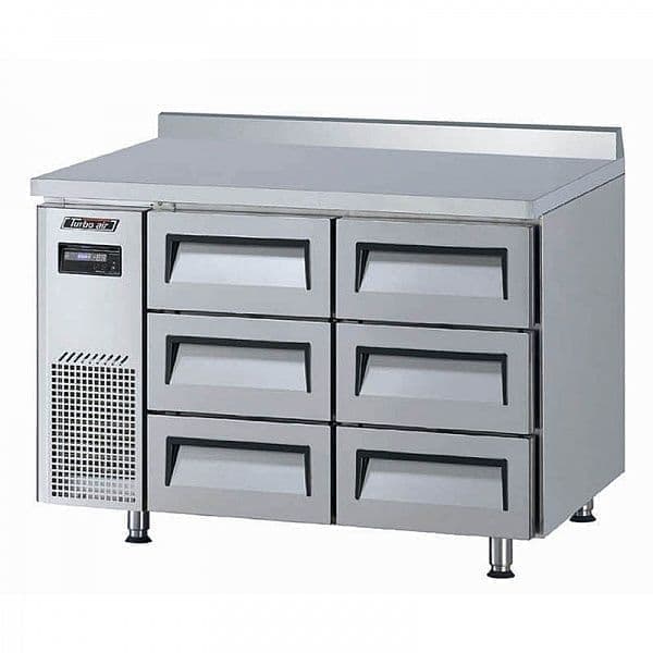 Стол холодильный Turbo Air KWR12-3D-6-600 с ящиками и бортом