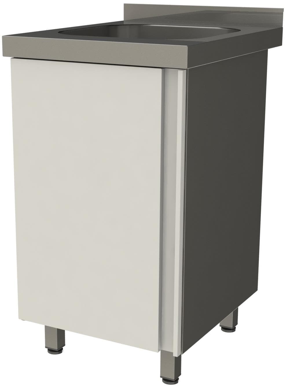 Ванна моечная односекционная цельнотянутая с бортом закрытая Restoinox ВМЦЗ-1/5/6-Б