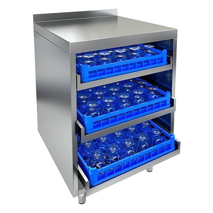 Стол для посудомоечных корзин Hicold НБМКБ‑6/6Б