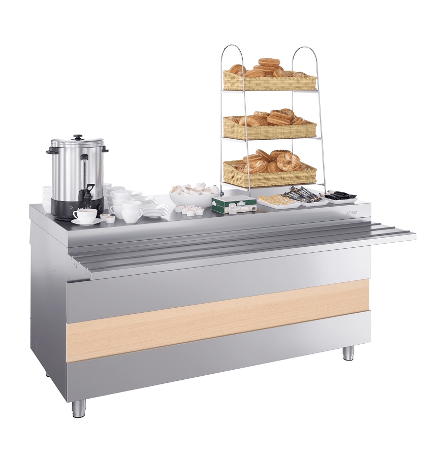 Прилавок горячих напитков Atesy Ривьера ПГН-1500-02 без полок