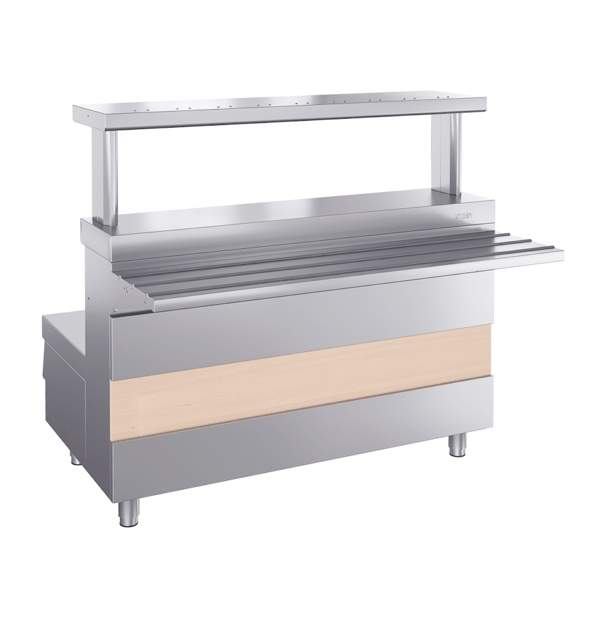 Прилавок-мармит для первых блюд Atesy Ривьера М1-2.1120-02-О без полок