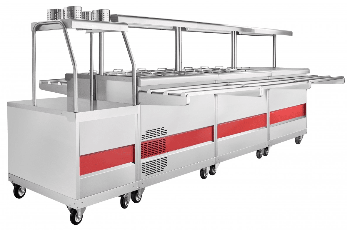 Прилавок для холодных закусок Abat ПВВ(Н)-70ПМ-НШ передвижной (21000000455)