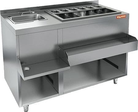 Коктейльная барная станция закрытая Hicold НБМКС-12/7БПК (без ящиков)