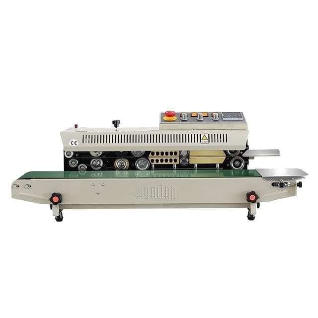 Роликовый конвейерный запайщик горизонтальный Hualian Machinery FRBM-810I SS нерж