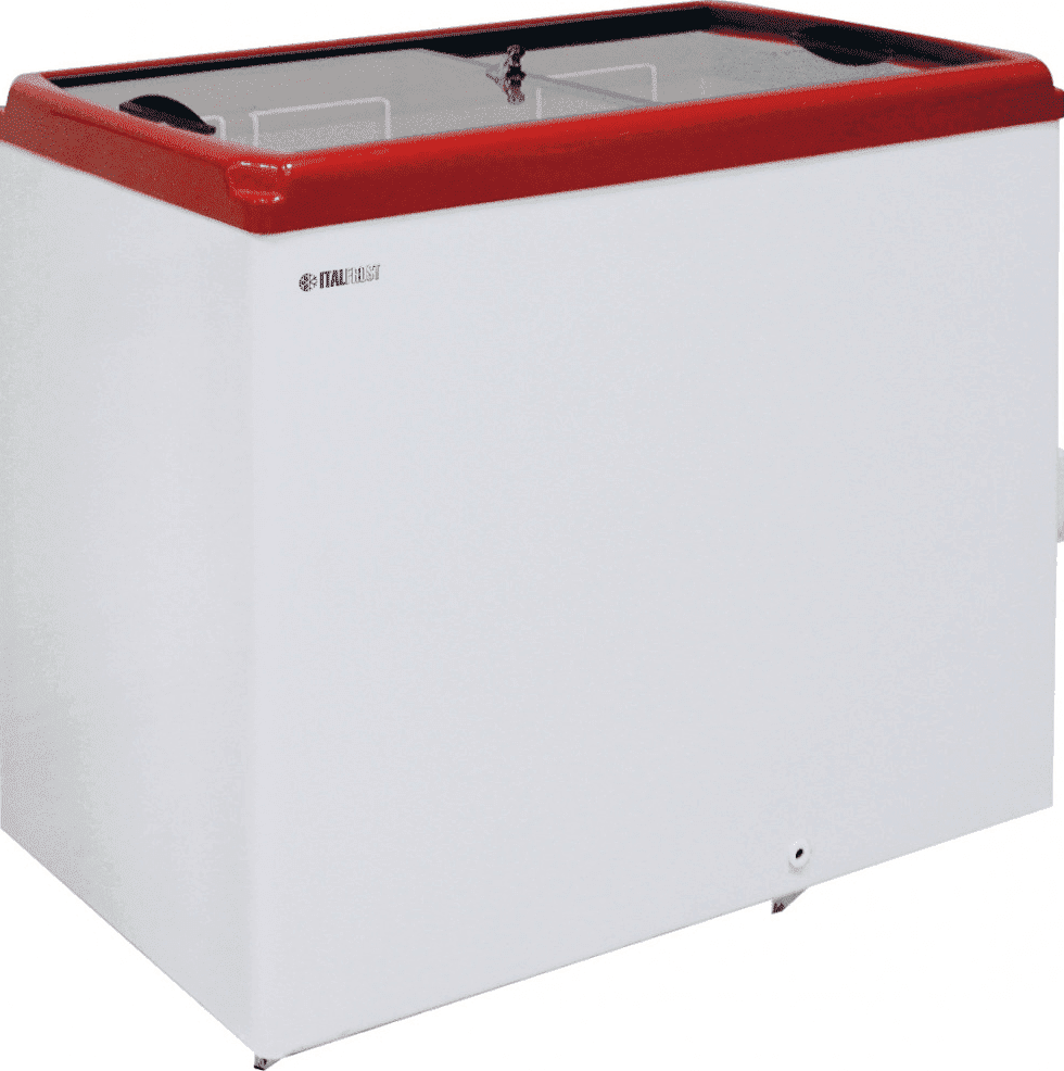 Ларь морозильный Italfrost CF300F (ЛВН 300 П) красный